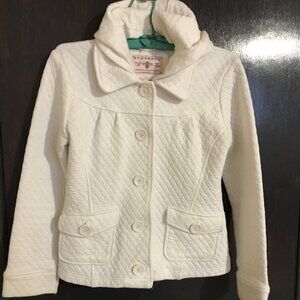 Sugarfly Ladies White Quilted Jacket Size Large